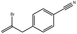 2-BROMO-3-(4-CYANOPHENYL)-1-PROPENE Struktur