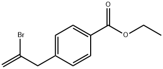 2-BROMO-3-(4-CARBOETHOXYPHENYL)-1-PROPENE Struktur