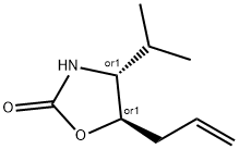 2-Oxazolidinone,4-(1-methylethyl)-5-(2-propenyl)-,trans-(9CI) Struktur