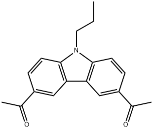 3,6-Diacetyl-9-propyl-9H-carbazole Struktur