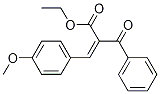 (Z)-ethyl 2-benzoyl-3-(4-Methoxyphenyl)acrylate Struktur