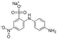 sodium 2-(p-aminoanilino)-5-nitrobenzenesulphonate  Struktur