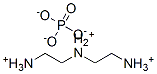 N-(2-ammonioethyl)ethane-1,2-diammonium phosphate Struktur