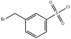 3-Bromomethylbenzenesulfonyl chloride Struktur