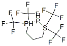 1,1,3,3-Tetrakis(trifluoromethyl)diphosphathiane Struktur