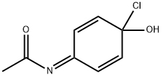 Acetamide,  N-(4-chloro-4-hydroxy-2,5-cyclohexadien-1-ylidene)- Struktur