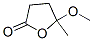5-methoxy-5-methyl-oxolan-2-one Struktur
