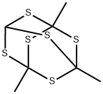 1,3,5-Trimethyl-2,4,6,8,9,10-hexathiaadamantane Struktur