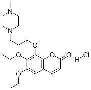 6,7-diethoxy-8-[3-(4-methylpiperazin-1-yl)propoxy]chromen-2-one hydroc hloride Struktur