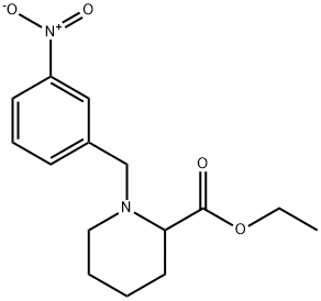 ETHYL 1-(3-NITROBENZYL)PIPERDINE-2-CARBOXYLATE Struktur