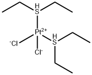 dichlorobis[1,1'-thiobis[ethane]]platinum Struktur