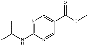 5-Pyrimidinecarboxylicacid,2-[(1-methylethyl)amino]-,methylester(9CI) Struktur