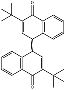 1(4H)-Naphthalenone, 2-(1,1-dimethylethyl)-4-[3-(1,1-dimethylethyl)-4-oxo-1(4H)-naphthalenylidene]- Struktur