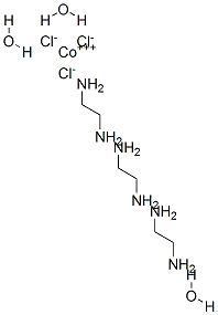 TRIS(ETHYLENEDIAMINE)COBALT(III) CHLORIDE TRIHYDRATE Struktur