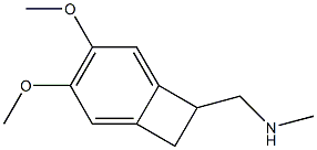 Bicyclo[4.2.0]octa-1,3,5-triene-7-MethanaMine, 3,4-diMethoxy-N-Methyl- Struktur