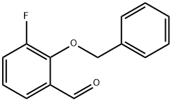 2-BENZYLOXY-3-FLUOROBENZALDEHYDE Struktur