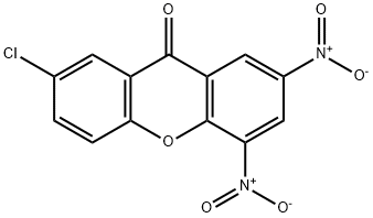 7-Chloro-2,4-dinitroxanthen-9-one Struktur