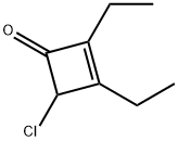 2-Cyclobuten-1-one,  4-chloro-2,3-diethyl- Struktur