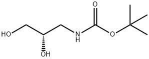 Carbamic acid, [(2S)-2,3-dihydroxypropyl]-, 1,1-dimethylethyl ester (9CI) Struktur