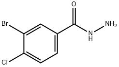 3-BROMO-4-CHLOROBENZHYDRAZIDE Struktur