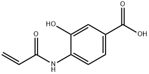 Benzoic acid, 3-hydroxy-4-[(1-oxo-2-propenyl)amino]- (9CI) Struktur