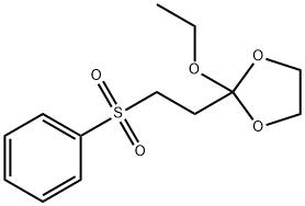 2-ETHOXY-2-(2'-PHENYLSULFONYLETHYL)-1,3-DIOXOLANE Struktur