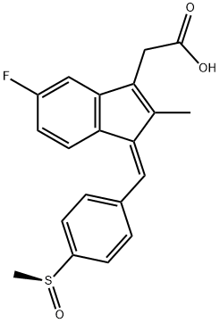 S-Sulindac Sulfoxide Struktur