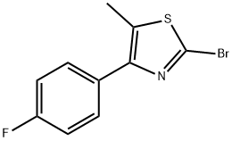 2-BROMO-4-(4-FLUOROPHENYL)-5-METHYLTHIAZOLE Struktur