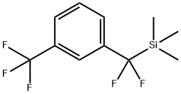 m-(Trimethylsilyldifluoromethyl)-trifluoromethylbenzene Struktur