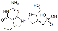 7-ethyl-2'-deoxyguanosine-3'-monophosphate Struktur