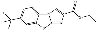 7-(TRIFLUOROMETHYL)IMIDAZO[2,1-B]BENZOTHIAZOLE-2-CARBOXYLIC ACID ETHYL ESTER Struktur