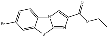 7-BROMOIMIDAZO[2,1-B]BENZOTHIAZOLE-2-CARBOXYLIC ACID ETHYL ESTER Struktur