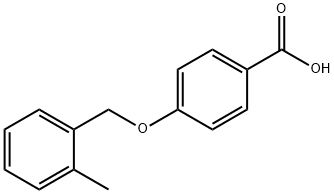 4-[(2-methylbenzyl)oxy]benzoic acid Struktur