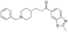 1-(2-methyl-6-benzothiazolyl)-3-(N-benzyl-4-piperidinyl)propan-1-one Struktur