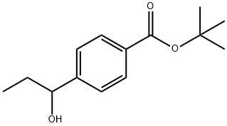 Benzoic acid, 4-(1-hydroxypropyl)-, 1,1-dimethylethyl ester (9CI) Struktur