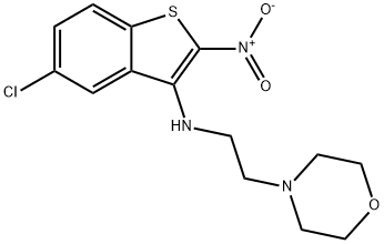 N-(5-Chloro-2-nitrobenzo(b)thien-3-yl)-4-morpholineethanamine Struktur