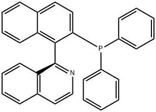 (R)-(+)-1-(2-DIPHENYLPHOSPHINO-1-NAPHTHYL)ISOQUINOLINE Struktur