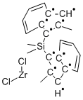 MESO-DIMETHYLSILYLENEBIS(2-METHYL-1-INDENYL)ZIRCONIUM(IV) DICHLORIDE Struktur