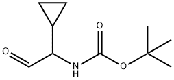 Carbamic acid, (1-cyclopropyl-2-oxoethyl)-, 1,1-dimethylethyl ester (9CI) Struktur