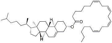 [(3S,8S,9S,10R,13R,14S,17R)-10,13-dimethyl-17-[(2R)-6-methylheptan-2-yl]-2,3,4,7,8,9,11,12,14,15,16,17-dodecahydro-1H-cyclopenta[a]phenanthren-3-yl] (7Z,10Z,13Z,16Z)-docosa-7,10,13,16-tetraenoate Struktur