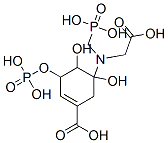 N-(carboxymethyl)-N-(phosphonomethyl)-5-aminoshikimate-3-phosphate Struktur