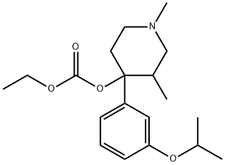 ethyl 4-(3-isopropoxyphenyl)-1,3-diMethylpiperidin-4-yl carbonate Struktur