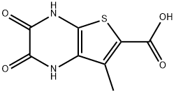 Thieno[2,3-b]pyrazine-6-carboxylic  acid,  1,2,3,4-tetrahydro-7-methyl-2,3-dioxo- Struktur