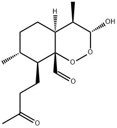 [3R-(3α,4β,4aα,7α,8β,8aβ)]-Hexahydro-3-hydroxy-4,7-diMethyl-8-(3-oxobutyl)-1,2-benzodioxin-8a(3H)-carboxaldehyde Struktur