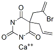 5-allyl-5-(2-bromoallyl)barbituric acid, calcium salt Struktur