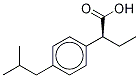 Benzeneacetic acid, -alpha--ethyl-4-(2-methylpropyl)-, (-alpha-S)- (9CI) Struktur