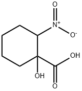 Cyclohexanecarboxylic acid, 1-hydroxy-2-nitro- (9CI) Struktur