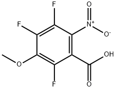 2,4,5-TRIFLUORO-3-METHOXY-6-NITROBENZOIC ACID Struktur