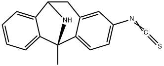 2-isothiocyanato-5-methyl-10,11-dihydro-5H-dibenzo(a,d)cyclohepten-5,10-imine Struktur