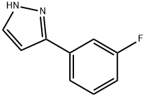 1H-Pyrazole,3-(3-fluorophenyl)-(9CI) Struktur